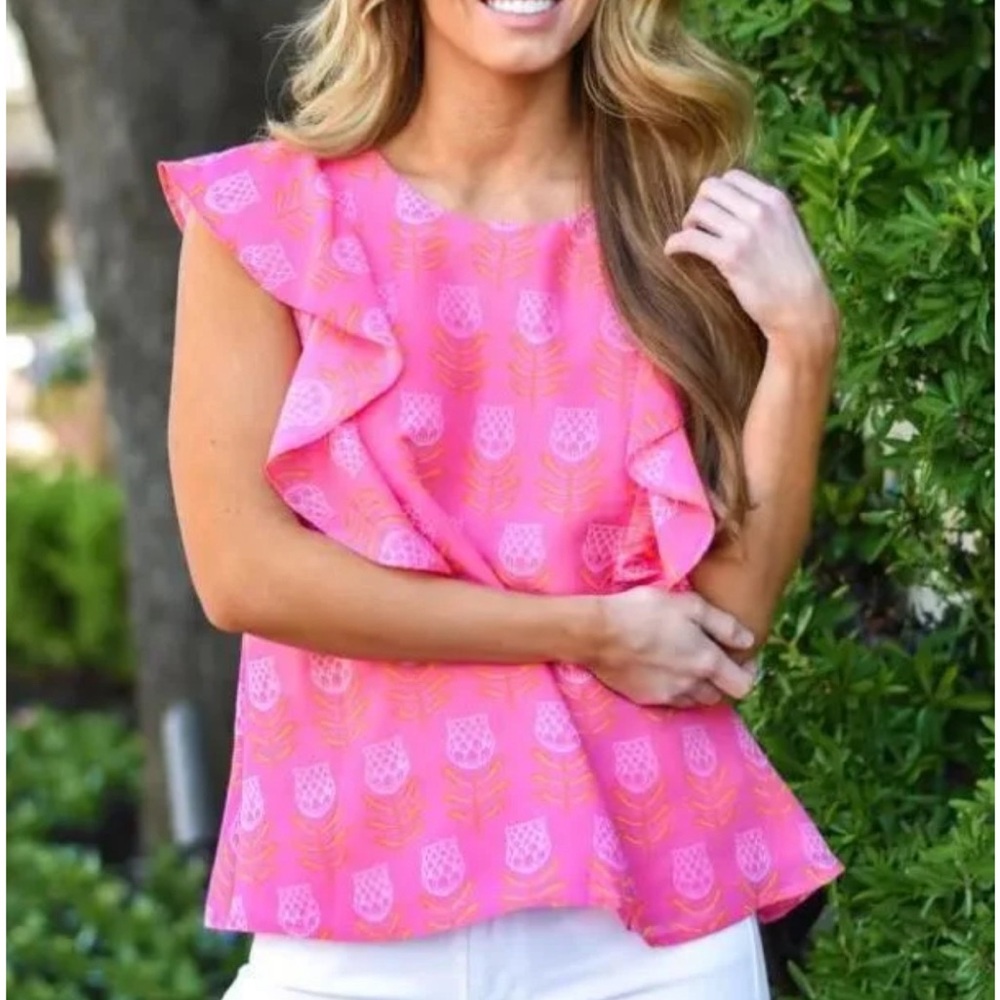 J.Marie Flutter Blouse Sz.M NEW
